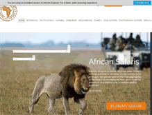 Tablet Screenshot of madeinafricatours.com